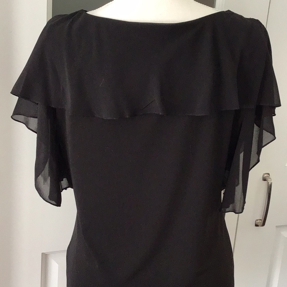 Calvin Klein Split Ruffle sleeve top - Picture 3 of 4